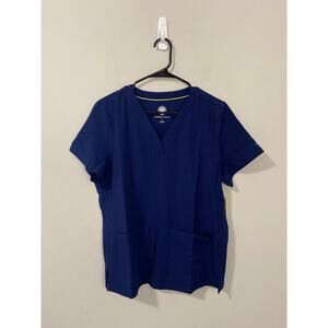 NWT Healing Hands HH751 Briana Scrub Top Nursing Medical, Navy Size Large